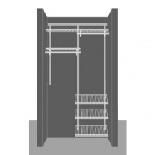 Cloakroom Layout 3, 1.22m / 4' wide